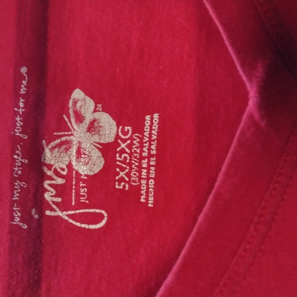 Solid Red Long Sleeve Tee - image 2